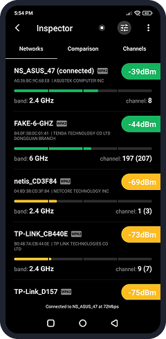NetSpot para Android (Inspector) NetSpot para Android (Inspector)