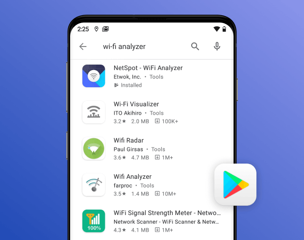WiFi-analysatorer for Android WiFi-analysatorer for Android