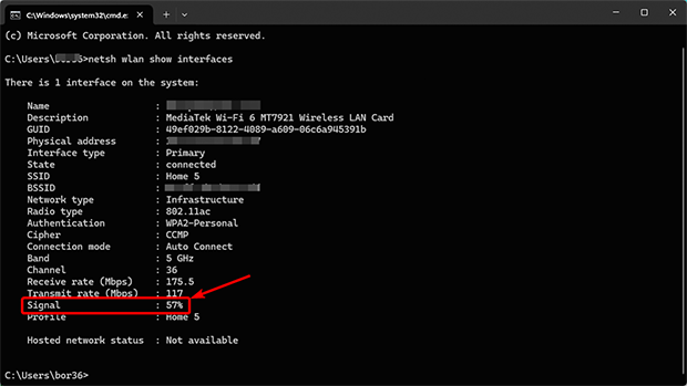 netsh wlan mostra interfacce netsh wlan mostra interfacce